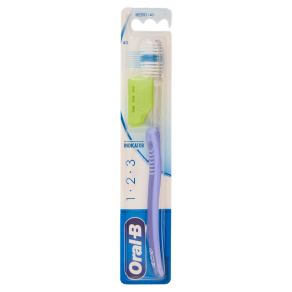 Oral-B Spazzolino Manuale 1 2 3 Indicator 40 medio