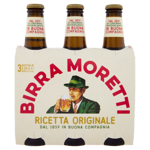 Birra Moretti Ricetta Originale 3 x 33 cl