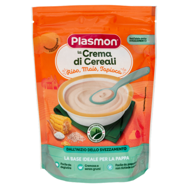 Plasmon la Crema di Cereali Riso, Mais, Tapioca 200 g