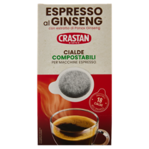 Crastan Espresso Al Ginseng Cialde Compostabili Per Macchine Espresso 18 x 7 g