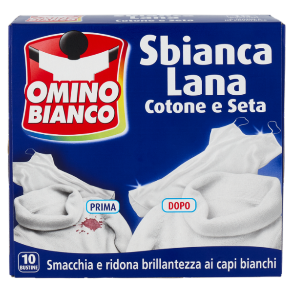 Omino Bianco Sbianca Lana Cotone e Seta 10 x 20 g