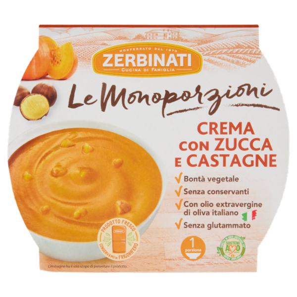 Zerbinati Le Monoporzioni Crema con Zucca e Castagne 310 g