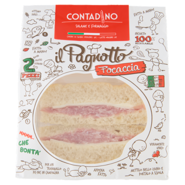 Parma Is il Pagnotto Contadino Salame e Formaggio 2 Pezzi 160 g