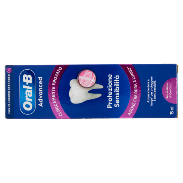 Oral-B Advanced Dentifricio Protezione Sensibilità Sensazione di Comfort 75 ml