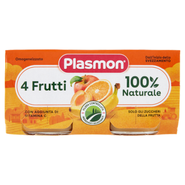 Plasmon Omogeneizzato 4 Frutti 2 x 80 g