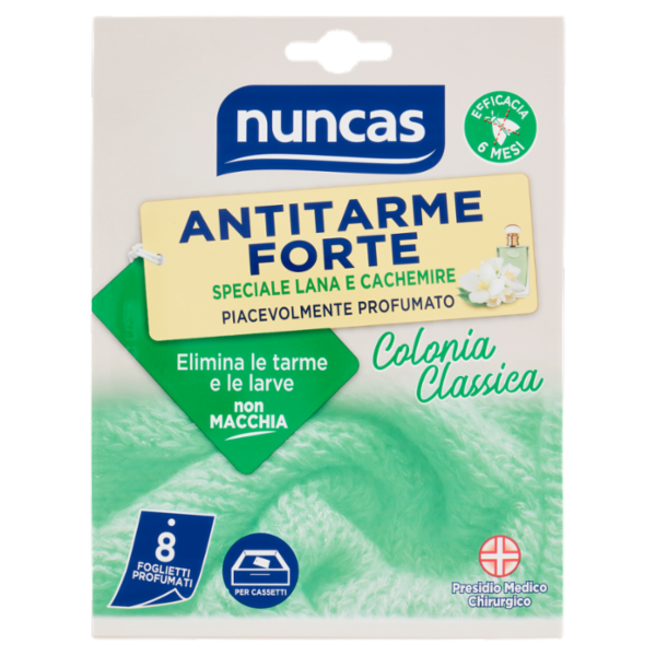 nuncas Antitarme Forte Colonia Classica 8 pz