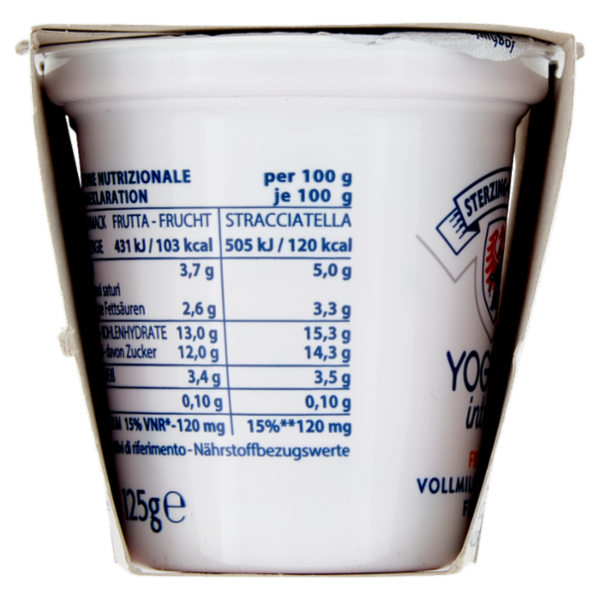Sterzing Vipiteno Yogurt intero Frutti di Bosco 2 x 125 g