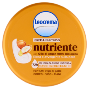 Leocrema Crema Multiuso Nutriente Con Olio Di Argan 100% Biologico 200 Ml