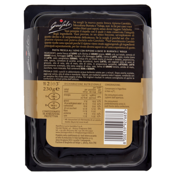 Garofalo Mezzaluna Burrata e 'Nduja 230 g