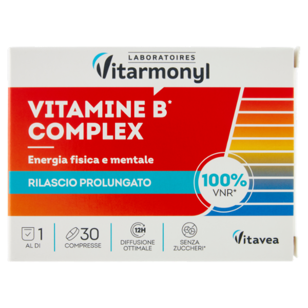 Laboratoires Vitarmonyl Vitamine B Complex Energia fisica e mentale 30 Compresse 21 g