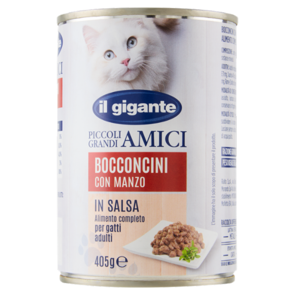 IL GIGANTE Piccoli Grandi Amici Bocconcini con Manzo in Salsa 405 g