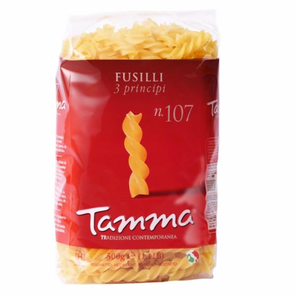 Pasta Fusilli 3 Principi Tamma Gr 500
