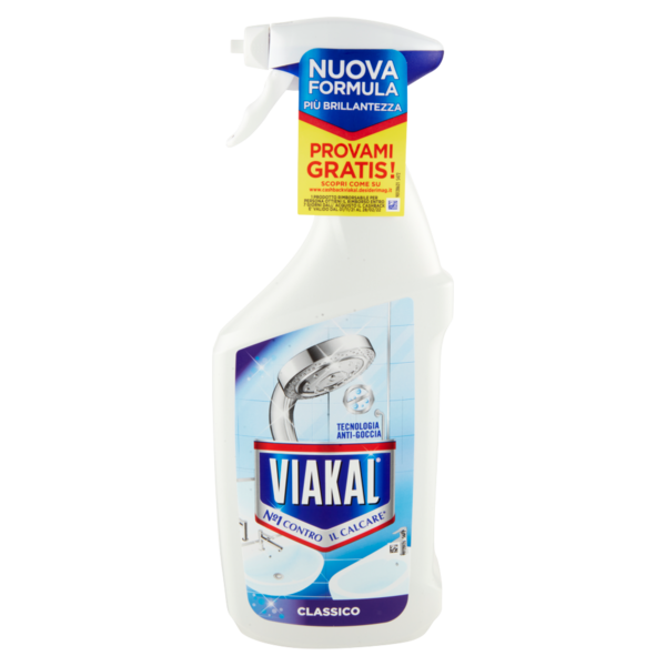 Viakal Detersivo Anticalcare Bagno e Cucina Classico Spray 670 ml