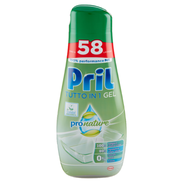 PRIL All in 1 Gel Green 928ml ProNature 58 lav.
