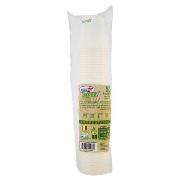 DOpla Green Bicchieri carta Compostabile 100 ml 50 pz