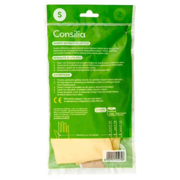 Consilia Guanti Satinati Misura Piccola (6-6,5)