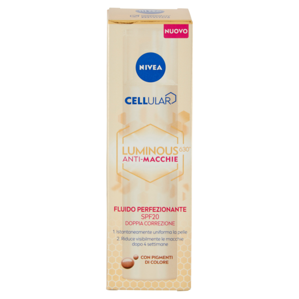 Nivea Cellular Luminous630 Anti-Macchie Fluido Perfezionante SPF20 Doppia Correzione 40 ml
