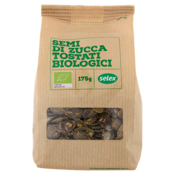 Selex Semi di Zucca Decorticati Tostati Biologici 175 g