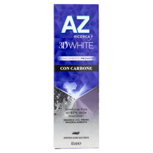 AZ Ricerca Dentifricio 3D White con Carbone 65 ml