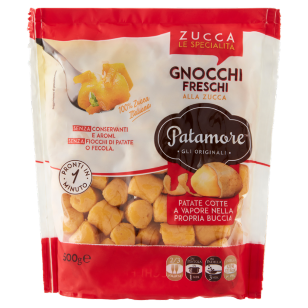Patamore Le Specialità Gnocchi Freschi alla Zucca 500 g
