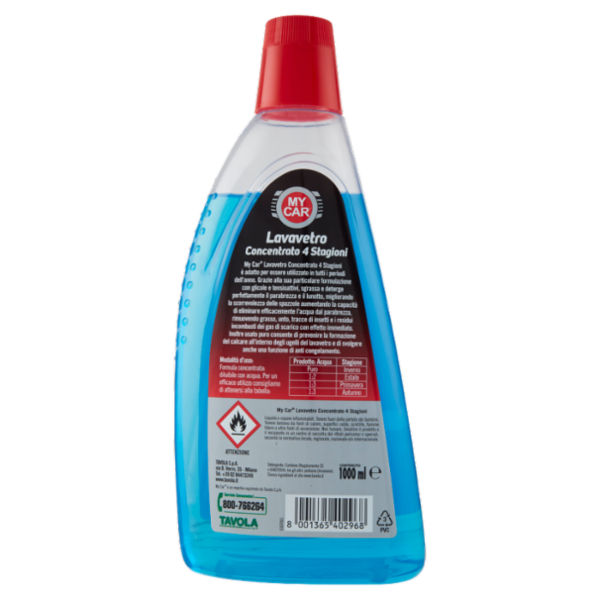 My Car Lavavetro Concentrato 4 Stagioni 1000 ml
