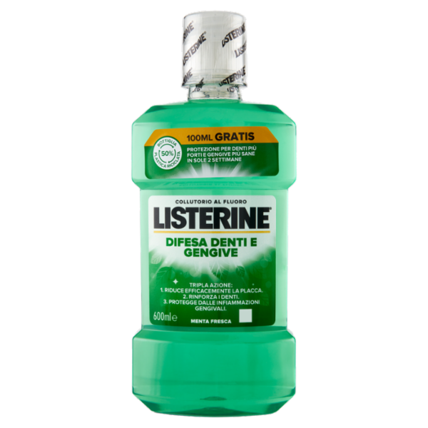 Listerine Difesa Denti e Gengive Menta Fresca 600 ml