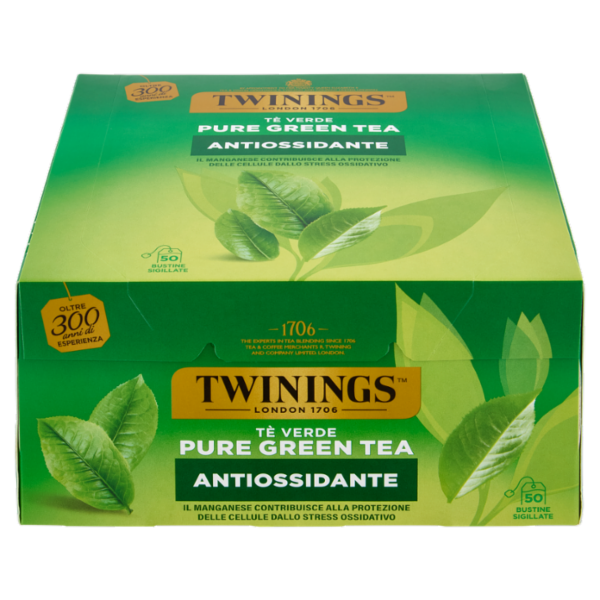 Twinings Pure Green Tea Tè Verde Antiossidante 50 filtri The 100 g
