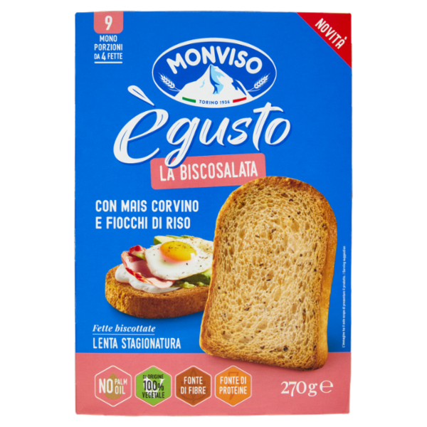 Monviso ègusto La Biscosalata Fette Biscottate 270 g