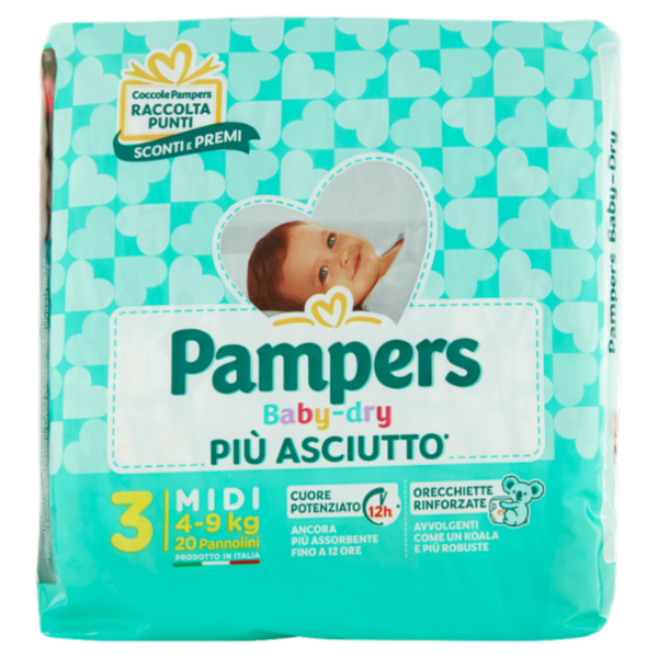 Pampers Baby-dry 3 Midi 20 pz
