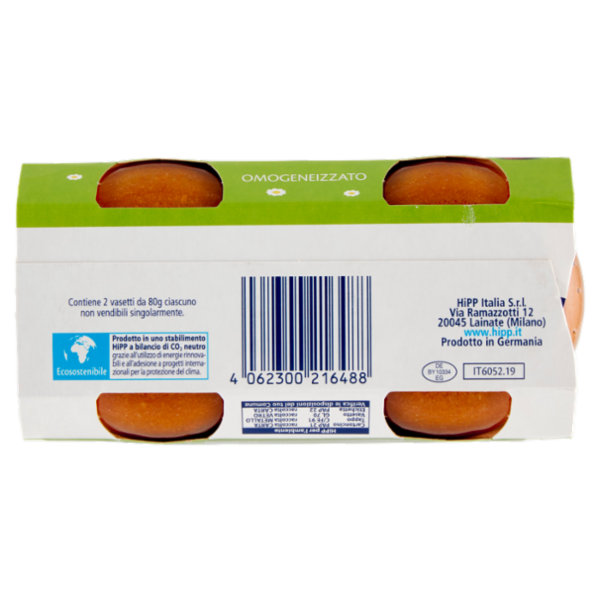 HiPP Biologico Baby Sugo Ragù di Carne Omogeneizzato 2 x 80 g