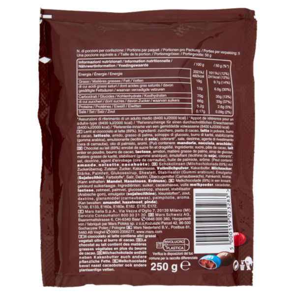 M&M's Choco Confetti al Cioccolato 250 g