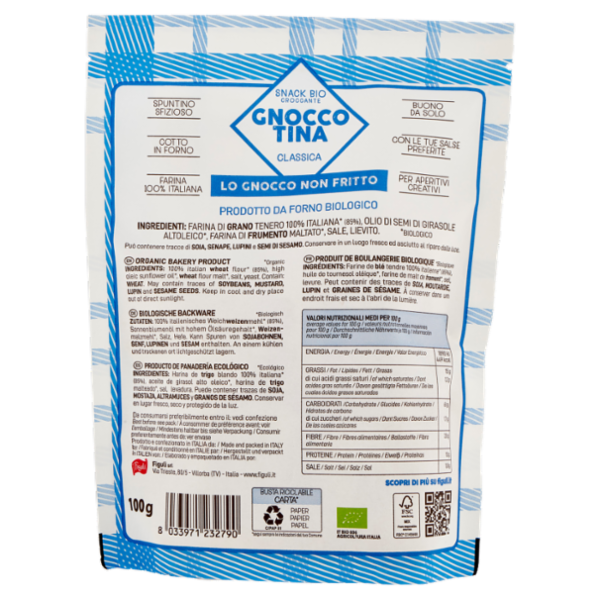 Figulì Gnoccotina Snack Classica Bio 100 g