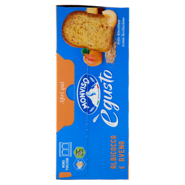 Monviso ègusto Fette Biscottate Albicocca e Avena 300 g