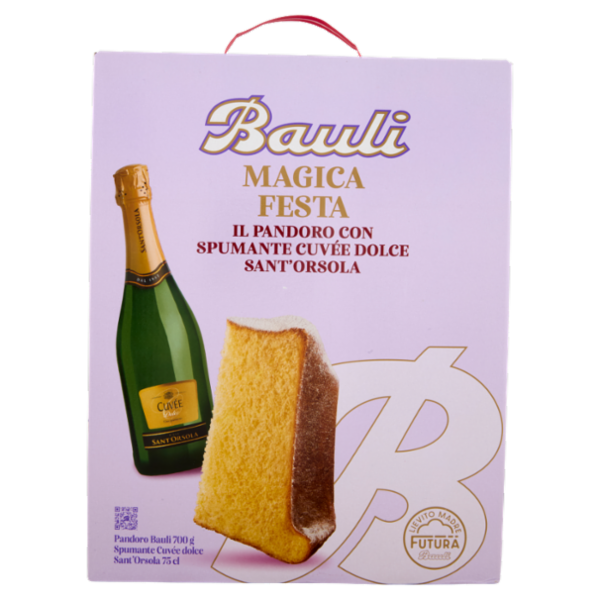 Bauli Magica Festa Pandoro Bauli 700 g + Spumante Cuvée dolce Sant'Orsola 75 cl