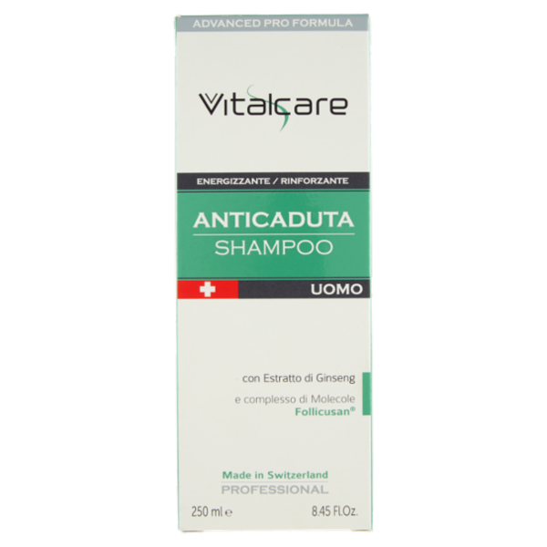 Vitalcare Professional Anticaduta Shampoo Uomo Energizzante Rinforzante 250 ml