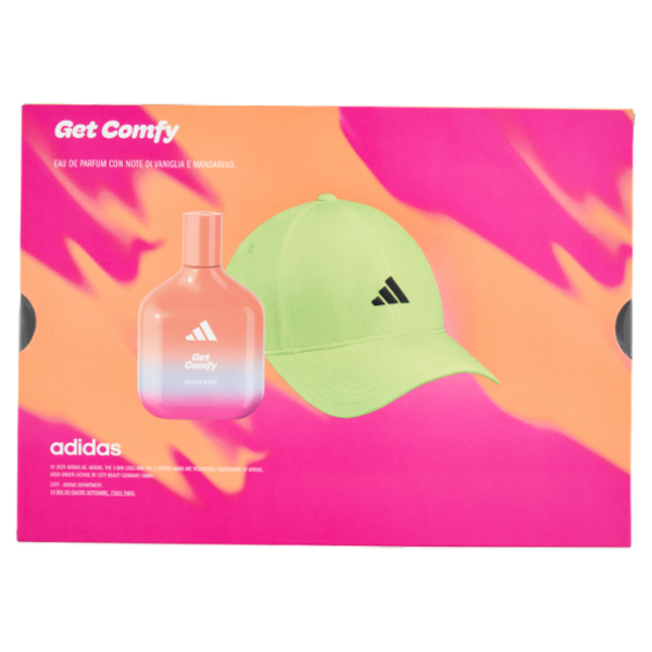adidas Xmas25 Femminile Eau de Parfum 100 ml + Cap Vibes Get Comfy