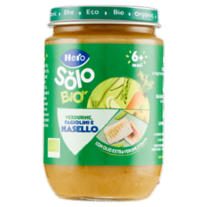 Hero Solo Bio Verdurine, Fagiolini e Nasello 190 g