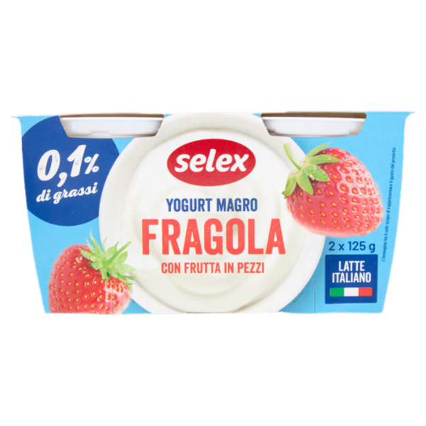 Selex Yogurt Magro Fragola 2x125 g