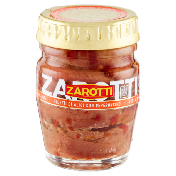 Zarotti Filetti di Alici con Peperoncino in Olio di Oliva 60 g