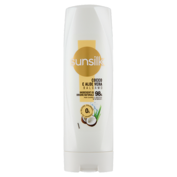 sunsilk Balsamo Cocco e Aloe Vera per Capelli Secchi e Sfibrati 200 mL