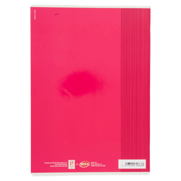 Selex Quaderno Maxi Formato A4 Fogli 40 Quadretti 5 mm