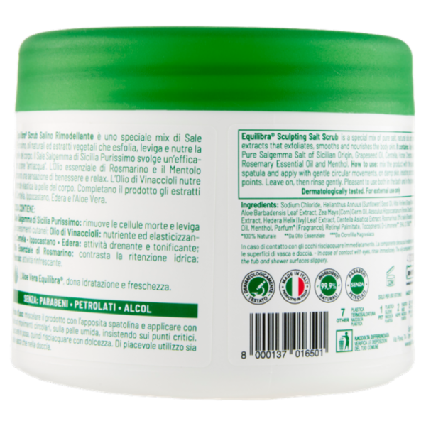 equilibra Scrub Salino Corpo Rimodellante 600 g