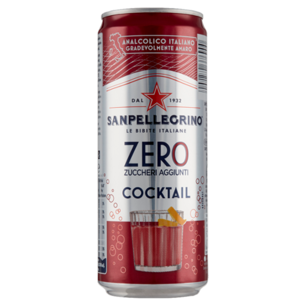 SANPELLEGRINO Cocktail Zero Zuccheri Aggiunti, Lattina 33 cl