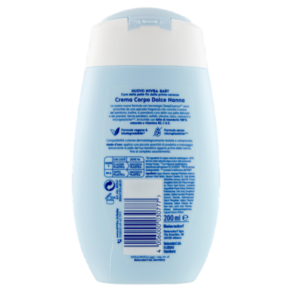 Nivea Baby Crema Corpo Dolce Nanna 200 ml