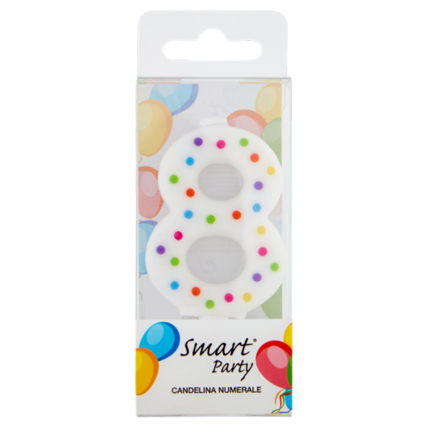Smart Party Candelina Numerale 8 1 pz