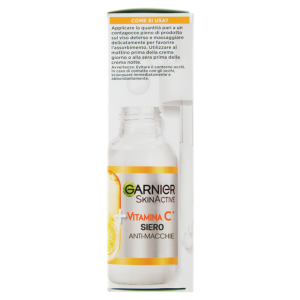 Garnier Siero Vitamina C Anti-Macchie, Illuminante e Rimpolpante, 30 ml