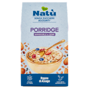 Rigoni Di Asiago Natù Senza Zuccheri Aggiunti° Porridge Mandorle e Semi Bio 250 g