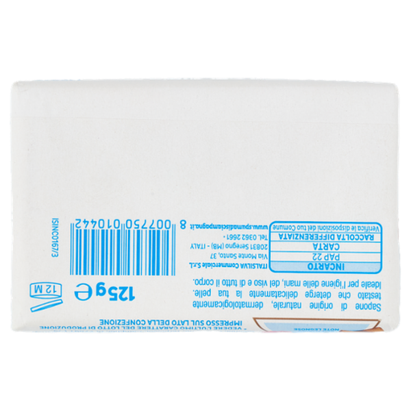 Spuma di Sciampagna Benessere Sapone Solido Marsiglia 125 g