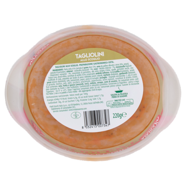 Viva la Mamma Christmas Menù Tagliolini allo Scoglio 220 g