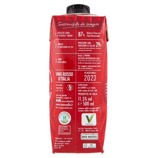 Tavernello Rosso d'Italia 500 ml